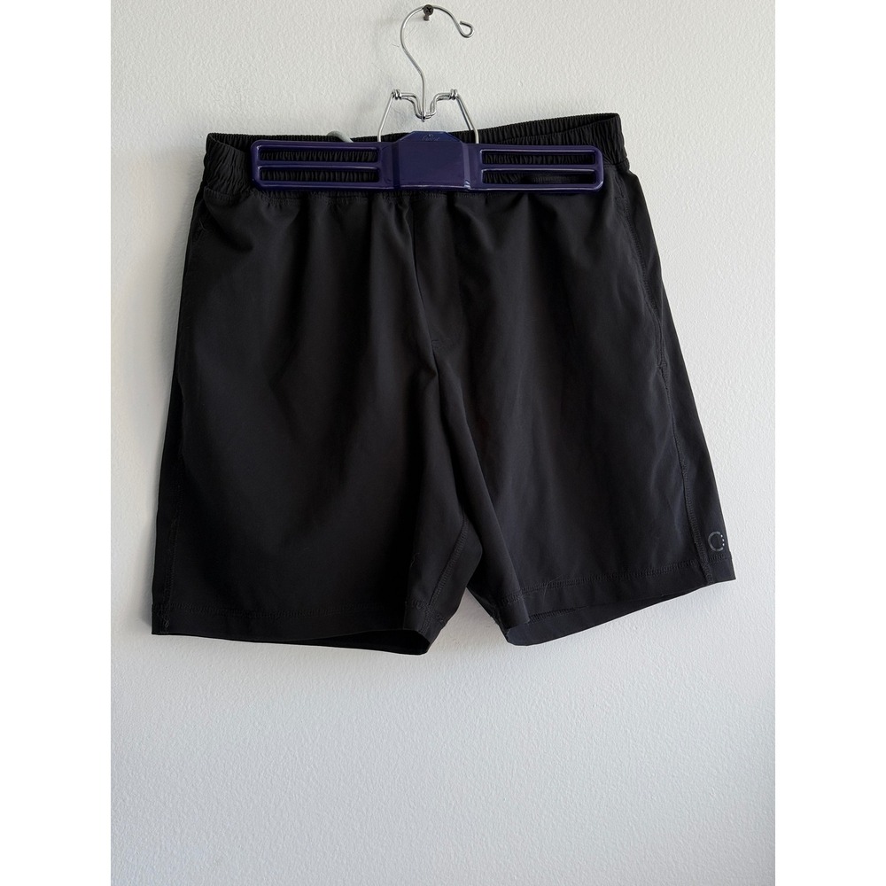 Chubbies Men Black Performance Training Shorts with Liner Small Zipper Pocket